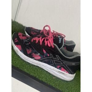 NIB Asics Girls Amplica GS SP Hot Pink/Soft Sky Big Girl 6